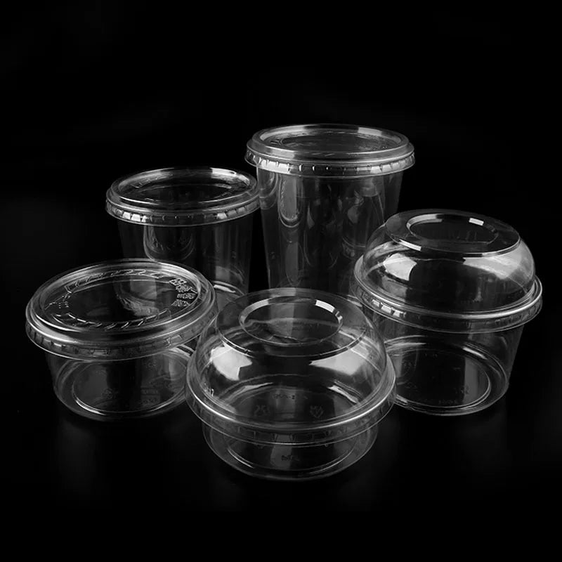 To Go Plastic Bowl Food Plastic Transparent Disposable Bpa Free Salad Bowl With Lid 8oz 12oz 16oz 24oz 32oz Salad Bowls