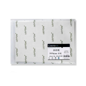 Leyton 300GSM Hot Press Art Sketch Solid Watercolor Color Paper 100% Cotton LD3955 Moisture-proof Bag Packaging 38x27cm 20