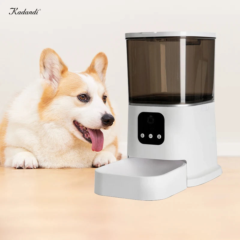 Wholesale Smart Automatic Pet Feeder with WiFi Mobile App Voice Record Cat Dog Food Dispenser Smart Bowls