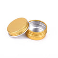10g 10ml 36*18mm Small Mini Metal Gold Aluminum Tin Box Cans Jars Pot Containers With Screw Lids for Lip Balm Cosmetic