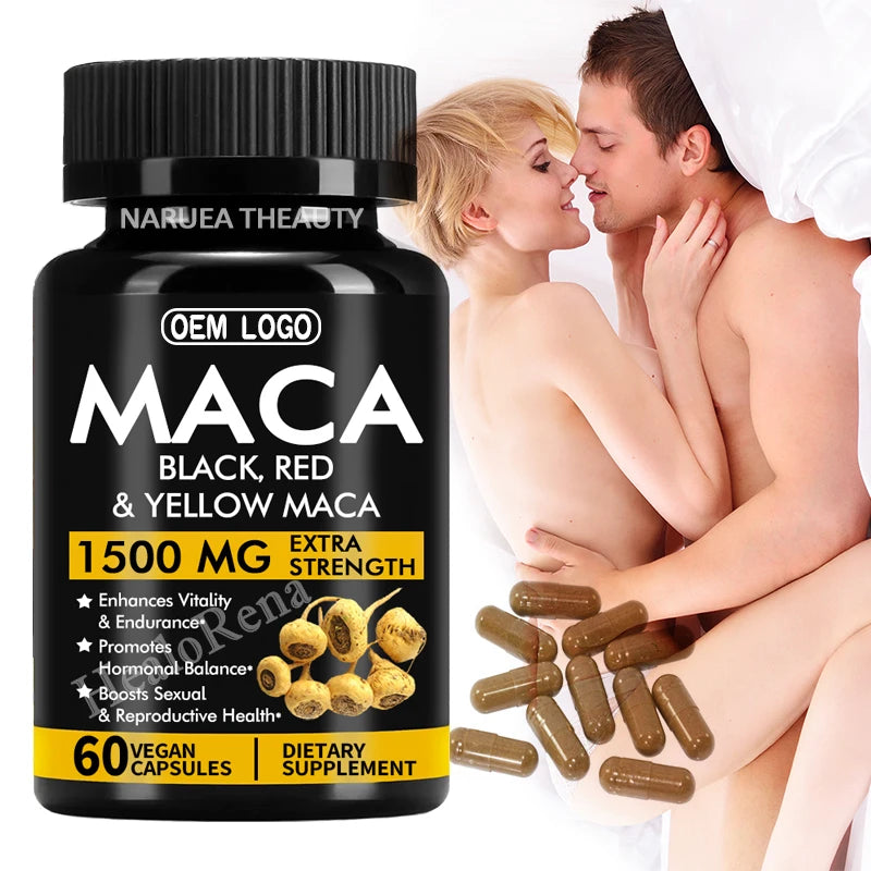Best Maca Plus Root Capsules Private Labels Delay Last in Bed Supplement Maca Root Extract Capsules