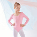 A8003 Ballet Training Gymnastic Dancewear Girls Children Long Sleeve Custom Ballet Dance Leotards