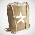 Wholesale Jute Drawstring Backpacks Jute Bags Shopping with Custom Printed logo
