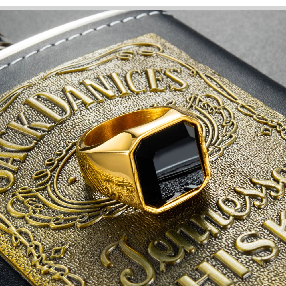 Wholesale Ring Silver Plated Men Stainless Steel Carbon Fibre Rings Accessories