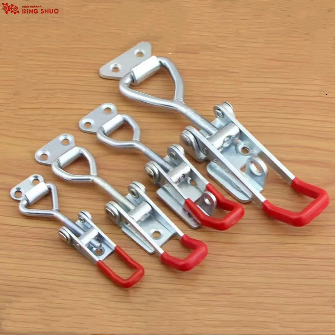 4001 4002 4003 High Quality Gravity Inox Adjustable Clip Type Door Cabinet Fastener Metal Toggle Hasp Latch Toolbox Latch Inch