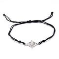 Sanlan Witchcraft Moon Goddess Stainless Steel Witch Knot Pendant Bracelet Pentagram Amulet Box Chain