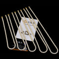 2024 Wholesale Fine Jewelry Jewellery 3mm Gold Plated Silver 925 Ice Vvs Moissanite Diamonds Tennis Necklace Chain for Women