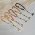 Wholesale Brass 14k Gold Plated Genuine Natural Freshwater Pearl Bead Sliding Clasp Pure Bracelet Women Ins