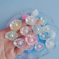 Pearl Inlay Shell Flat Back Resin Cabochons for Jewelry Making Scrapbooking Wedding Decoration Accessories DIY Craft Supplies
