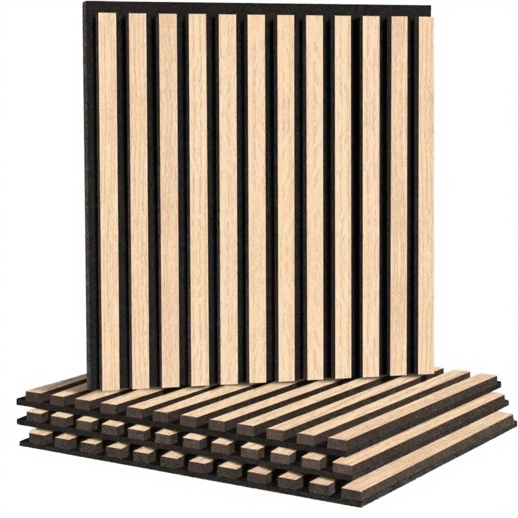 Soundproofing Insulation Akupanels Wood Slat Wall Panels Wood Veneer MDF Slat Acoustic Panels