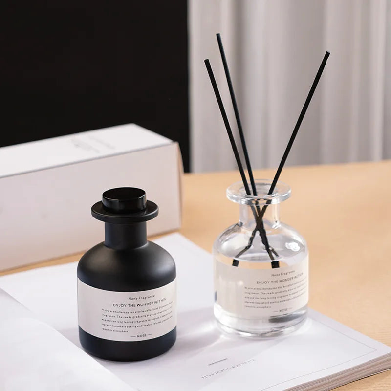 50ml 100ml 150ml 250ml Glass Bottles with Cork Stopper 5oz air Freshener Glass Perfume Bottle with Packaging