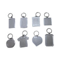 Wholesale Transparent Acrylic Keychain in Various Shapes Photo Frame Keychain Digital Photo Keychain Alloy Metal Material