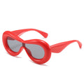 2023 Trending Y2K Style Oversized Sunglasses Stock Big Frame PC Material Glasses