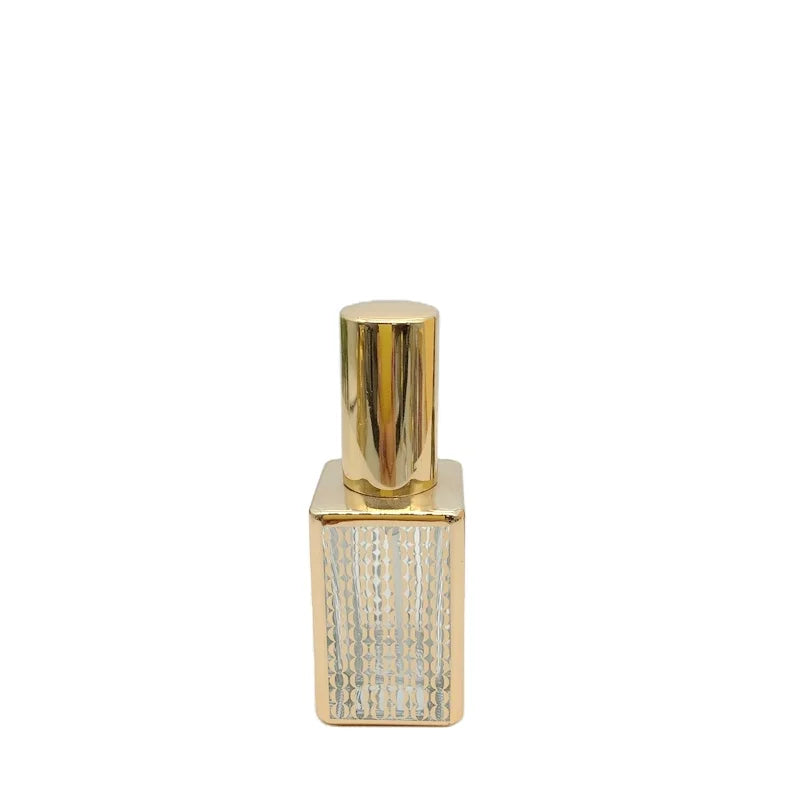 Luxury Cosmetic Round Bottom Gold Body Empty Glass Perfume Bottle 10ml Perfume Bottles With Noble Gold Gift Box