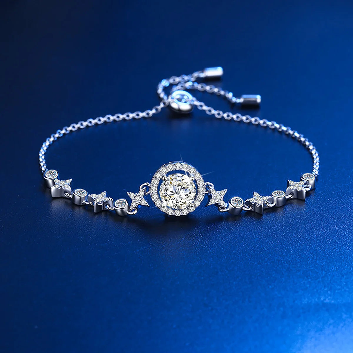 Hot Sale Classic Design Fine Gold Jewelry Joalheria Real 10K 14 K 18K Gold Moissanite Diamond Bracelet Femme