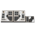 Wholesale New Arrival Beige Microfiber Jewellery Shop Props Ring Necklace Earrings Jewelry Display Stand