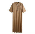 Stylish Casual Spring Khaleeji Islamic Abaya for Men Nigeria Qamis Om Printed Kurta Shirt Thobe Alshiaka From Egypt