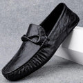 Men's Solid Colour Fashion Shallow Mouth Casual Shoes Anti-slip Comfortable Soft Bottom Men's Walking Shoes Convenient Loafers