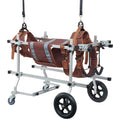 USMILEPET Adjustable 4-Wheel Easy Assemble Large Dog Wheelchair Animal Exercise Wheels  for Pet Disabled Legs Walking