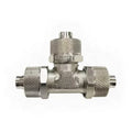 3-Way Quick Connect Pneumatic Quick Twist Tee Instrumentation Adapter Nickel-Plated Brass OD4mm-OD12mm 1.5MPa BSP Thread