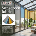 Hometextile 30% Polyester +70% PVC Flame Retardant Window 3% Openness Blackout Mesh Fabric Woven Sunscreen Roller Blinds Curtain