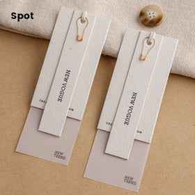 Factory Wholesale Customized hang Tag Clothing Cotton Soft Clothing hang Tags