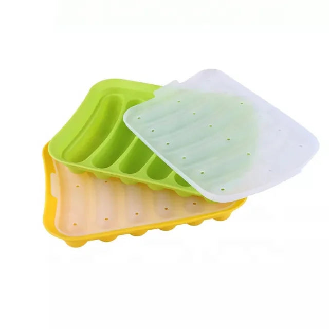 6-in-1 DIY Home Made Silicone Sausa Hot Dog Baking Mold Food Grade Glass Bakeware for Cake Air Fryer Liner Camping Utensils
