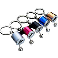 Wholesale Custom Logo Keychain Metal Car Shift Lever Shape Keychain Auto Parts Keychain