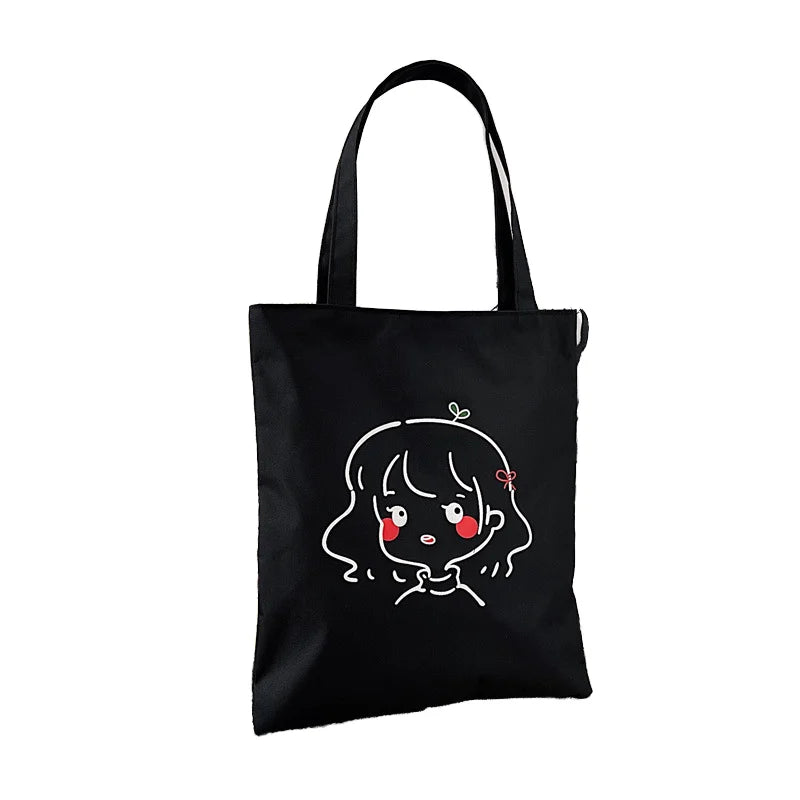 Xincai 12oz Cotton Canvas Tote Bag Custom Printed Logo Vintage Style Anti-Theft Washable Closure Polyester Lining for Gift