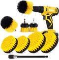 9 PCS Power Brush Scrubber Set Cleaning Brush Electric for Bathroom and Kitchen SurfaceGroutTubShowerTile Automotive