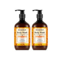 Wholesale Private Label Whitening Body Wash Pure Epsom Salt Herbal Glow Radiance Vitamin C Citrus Essential Oils 500ml