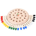 Manufacture Educational Montessori Toy Colorful Wooden Memory Match Stick Chess Game Interactive Game