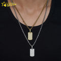 Custom Sterling Silver Fashion Jewelry Pendants & Charms Pass Diamond Tester Fully VVS Moissanite Diamond Dog Tag Pendant