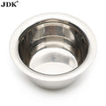 Custom Logo Stainless Steel Men's Beard Shave Shaving Soap Dish Foaming Bowl Holder Shaving Brush Mug