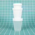 50g 100g 200g 250g Empty PP clear Frosted Cream Pot with White Cap Plastic Skincare Cream Jar