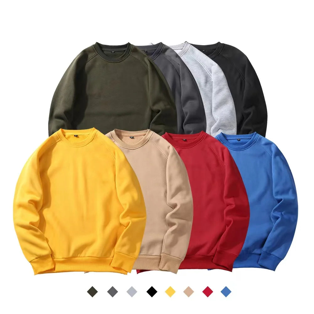 Wholesale High Quality Plain Blank Printed Crew Neck Custom Logo Print Women's Hoodies Sweatshirts Professional Manufacture