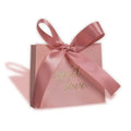 Chinese Yiwu Manufacturers Paper Material Wholesales Mini Presents Cheap pink Fancy Candy Packaging Boxes for Wedding Door Gifts