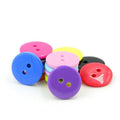 Multi-Size Colorful Resin Plastic Bread Shape Round 4-Holes Washable Flatback Button for Kids Clothing Crafts
