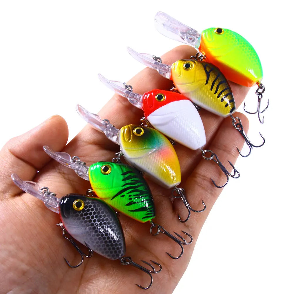 6.5CM/7.5G Wholesale Crankbaits Cebos De Pesca Fishing Lures Wobblers Crank Hard Bait
