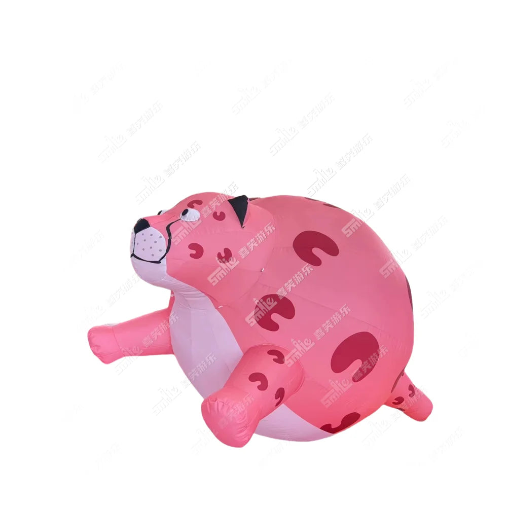 Giant Advertising Inflatable Custom Design Huge Cartoon Custom Cute Inflatable Animal Leopard for Decoration