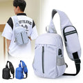 2023 New Design Oxford Men's Crossbody Bag Outdoor Travel One Shoulder Messenger Backpack Bag With Extra Pocket