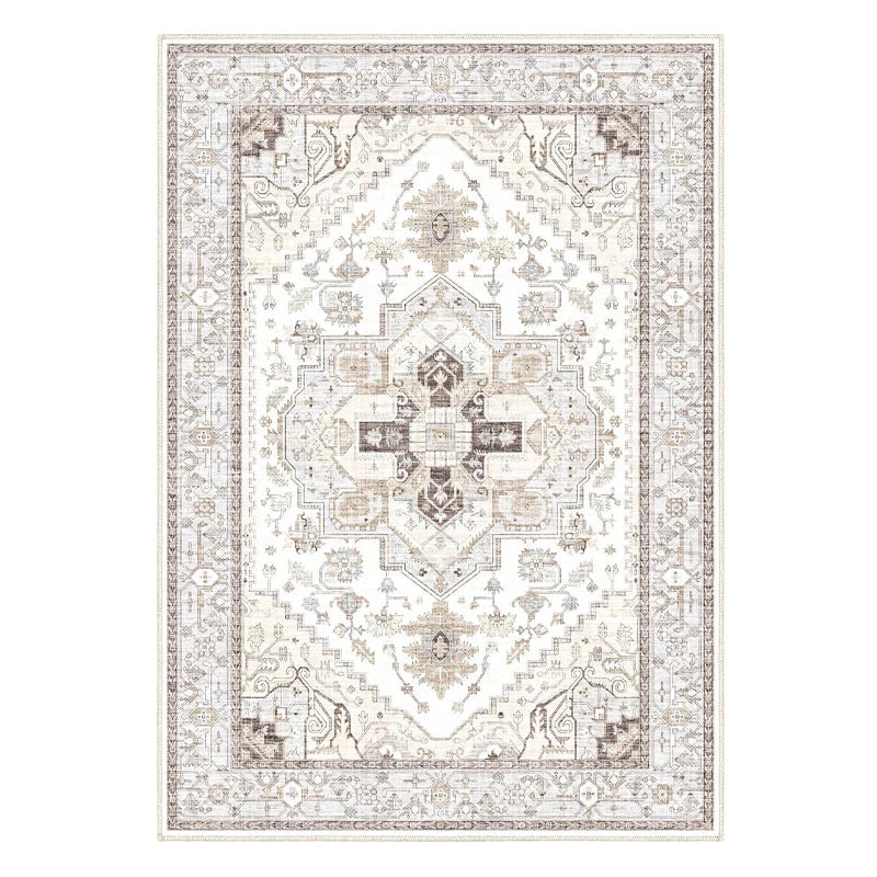 Washable Area Rugs Living Room Printed Rug Non-slip Dining Room Floor Carpet Super Soft Vintage Floor Carpets