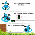 Garden Irrigation Sprinklers 360 Degree Rotating Water Sprayer 3 Arms Nozzles Garden Irrigation Tools Watering Grass Lawn