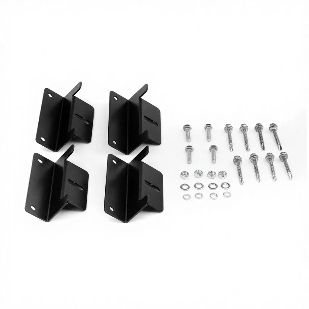 Solar Panel Mounting Aluminum Z Brackets for RV Boat Roof Wall and Other Off Gird Easy Roof Installation
