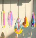 Crystal Prism Sun Catchers Windows Hanging Ornaments Rainbow Maker Pendant Garden Chandelier Birthday Wedding Party
