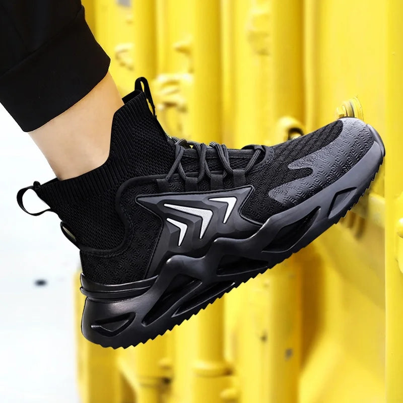 GUYISA Brand CE Flying Woven Breathable Work Shoes Factory Wholesale Best Selling New Oem Men's Work Steel Toe Safety Shoes