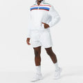 Hot Sale OEM Custom Tracksuits for Men Utility Jacket Short Set 100% Cotton Casual Jacket and Shorts Suit