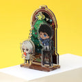 Free Sample Customized Single Double Side Printed Cartoon Character Clear Acrylic Multi Socket Anime Stand Display Standee Anime