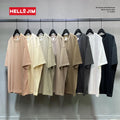 Custom Tee Shirt Printing 305 Grams Unisex Plain 100% Cotton Drop Shoulders Street Wear Wholesale Heavyweight t Shirts