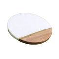 Top Selling Marble Tray Bamboo Acacia Luxury Round Marble and Wood Cutting Board for Cheese